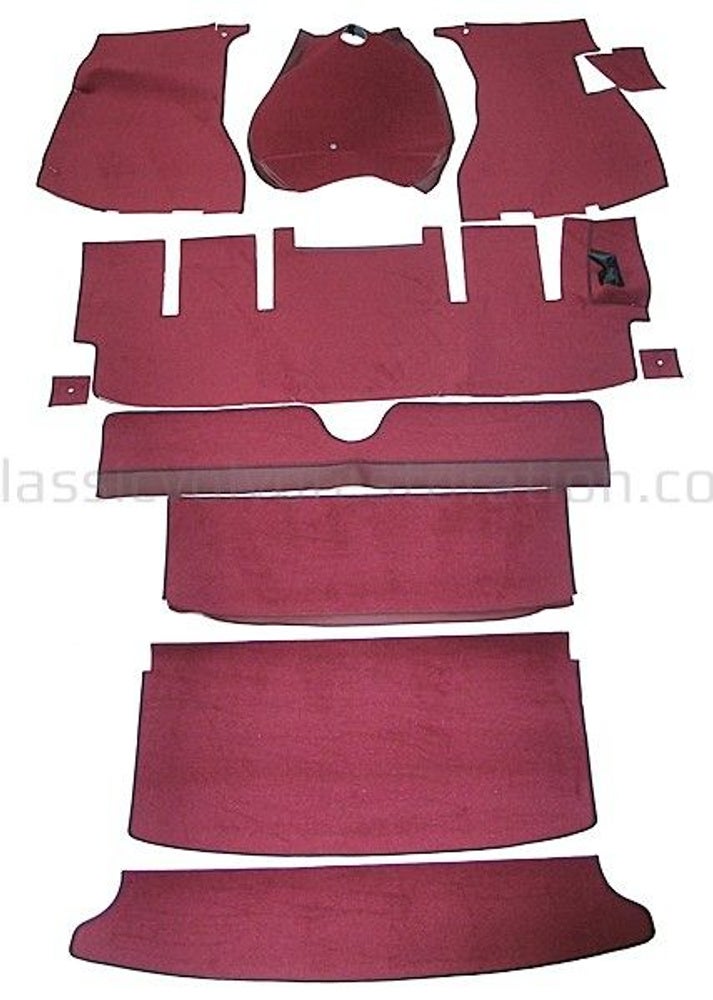 Tapijtset voor Volvo 1800E -71, rood (rechtsgestuurd) — bild 2 av 2