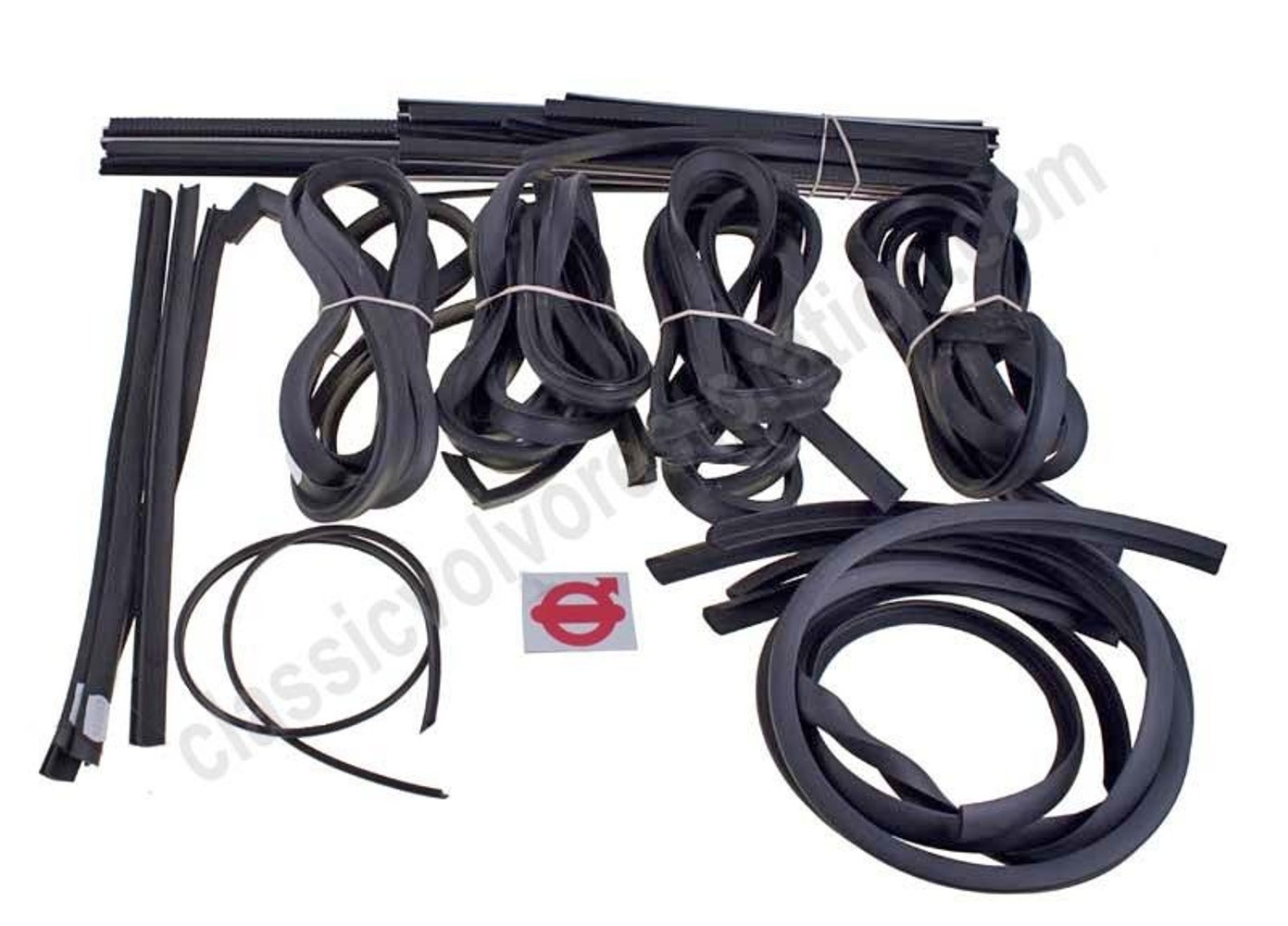 Rubberen lijst en montageset