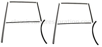 Montageset geleiderail achterdeur